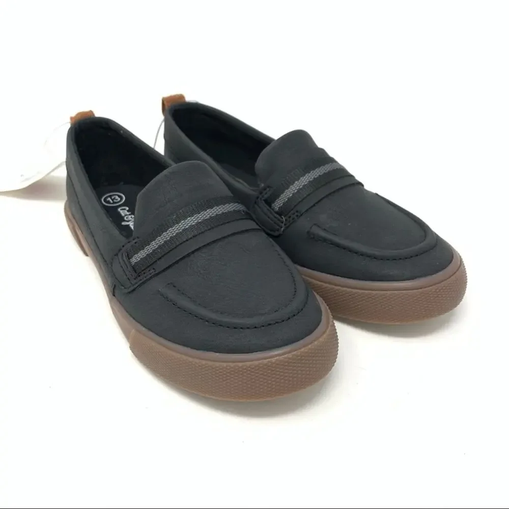 Cat & Jack Boys Loafers Gray Size‎ 13 Liam Charcoal NWT